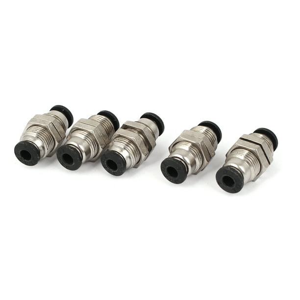 Fevas 4mm Push in Pneumatic Quick Connect Tube Fitting Coupler 10pcs 
